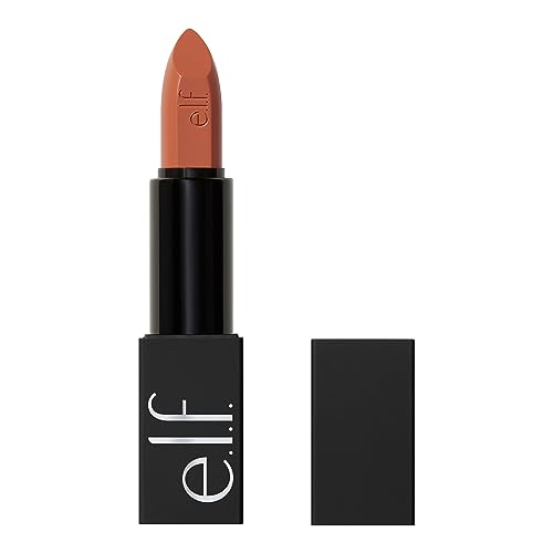 e.l.f. O Face Satin Lipstick, Richly Pigmented, Nourishing &…