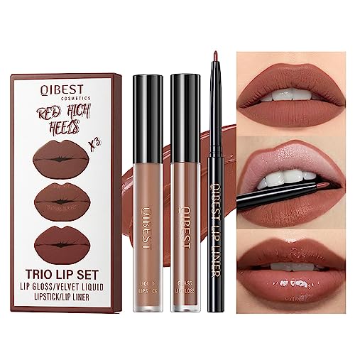 ZAMANIYA 3 In 1 Lip Gloss Set With Matte Lipstick