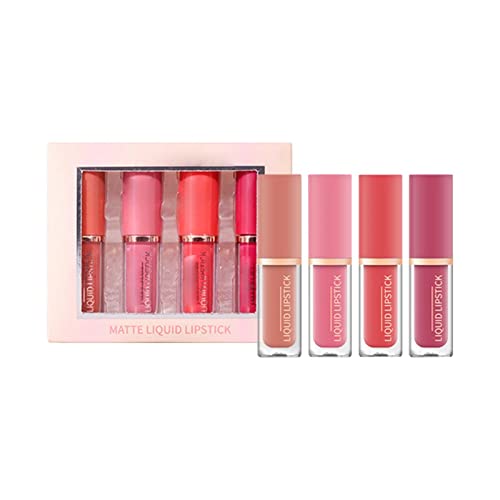 4 Colors Crayon Lipstick Set Non Fading Non Stick Cup