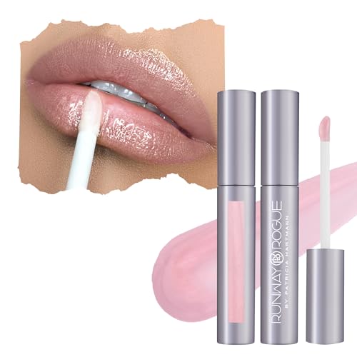 Runway Rogue Classic Lip Gloss, Sheer Pearly Pale-Pink Hydrating Shimmer