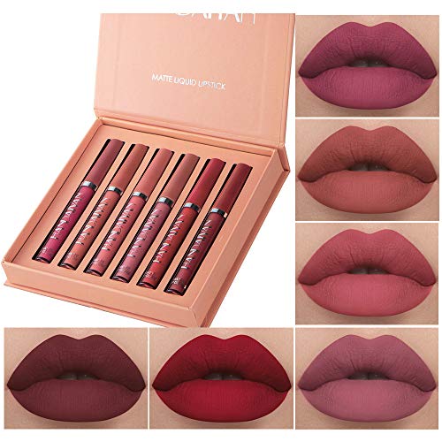 BestLand 6Pcs Matte Liquid Lipstick Makeup Set, Matte liquid Long-Lasting